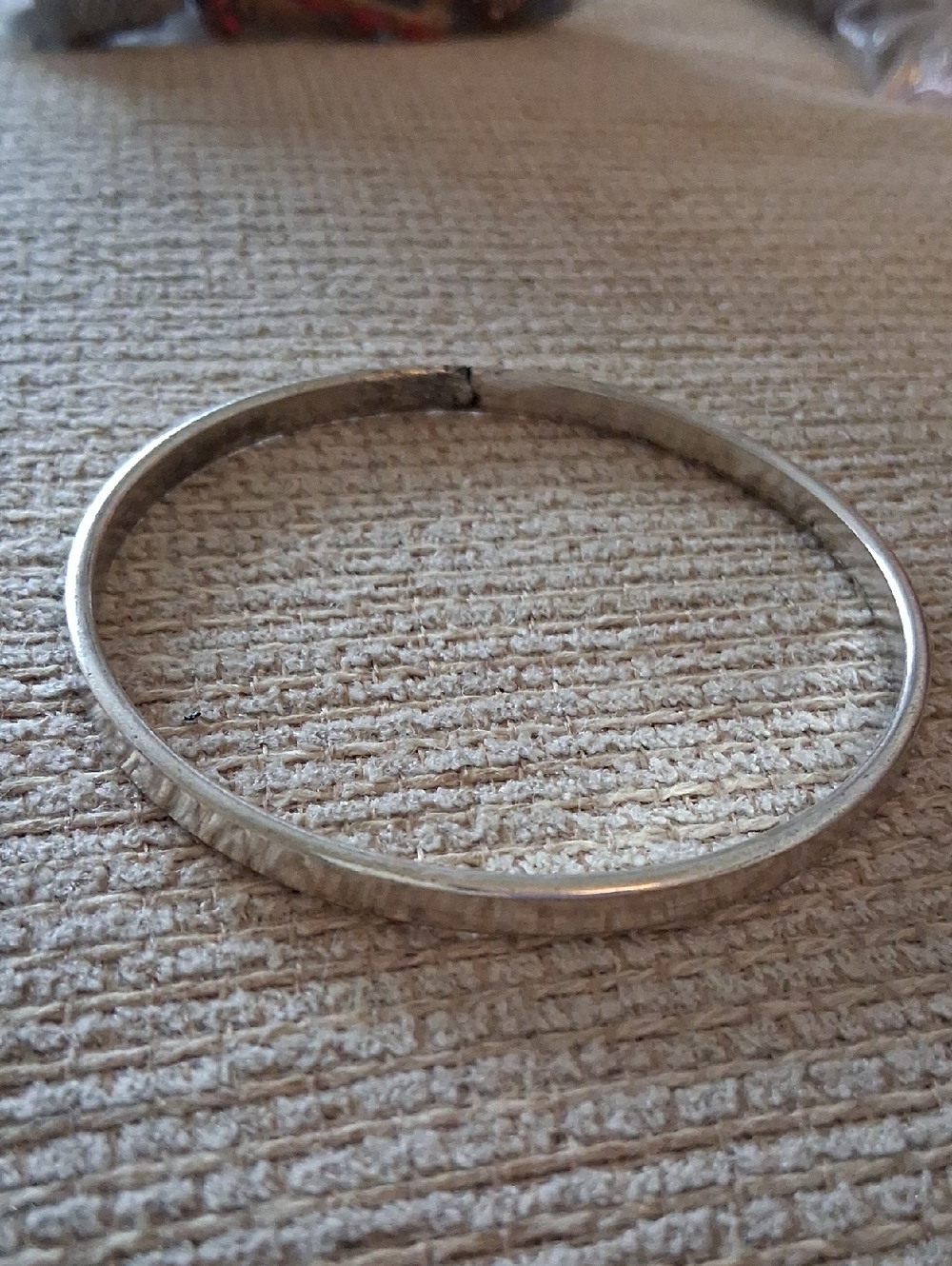 Classic Silver Tone Women’s Bangle Bracelet